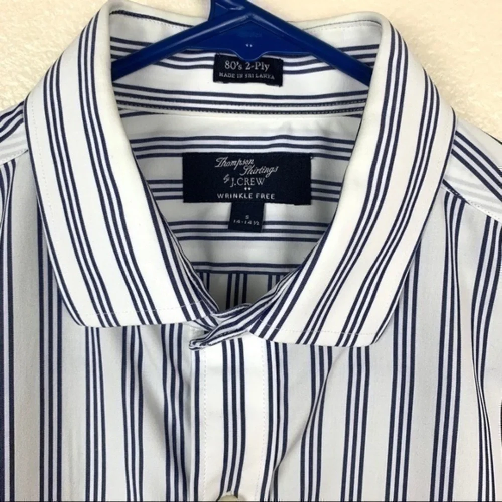 J.Crew striped shirt white and black size S